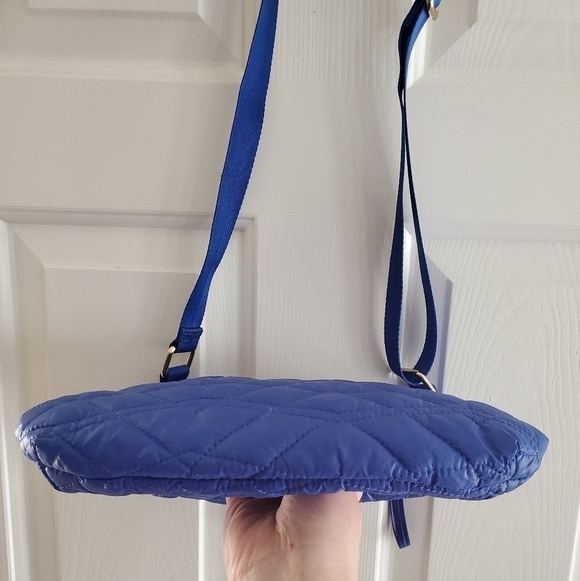 Dolce Vita Collection Blue & Gold Crossbody Puffer Bag | (Like New) - Picture 8 of 13